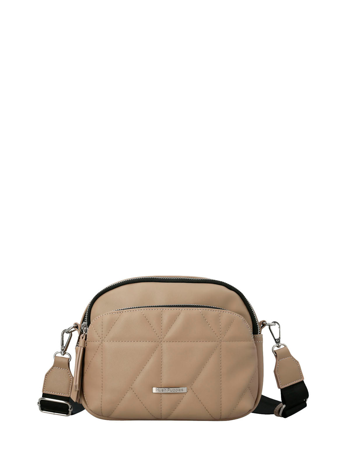 Cartera Ecocuero Mujer Quilt Cross Beige/Crudo Hush Puppies | Hush Puppies