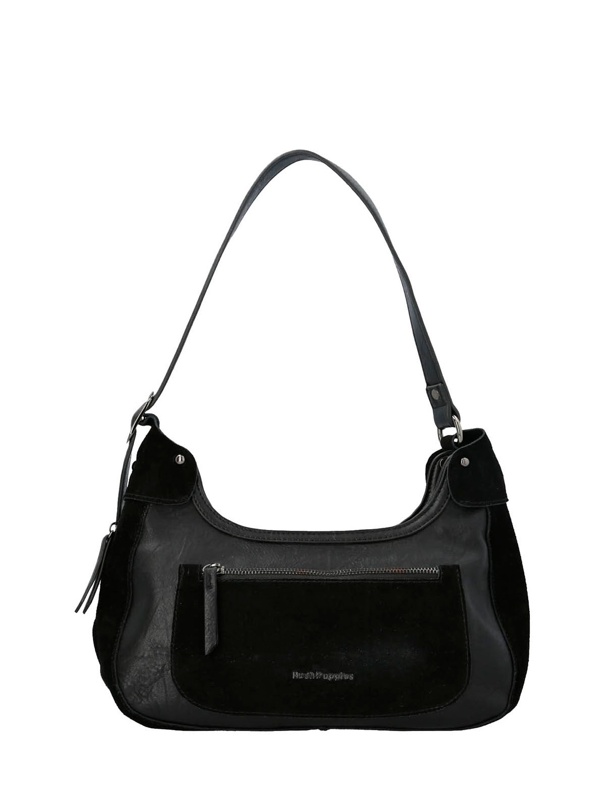 Cartera Ecocuero Mujer Lauren Hobo Negro Hush Puppies