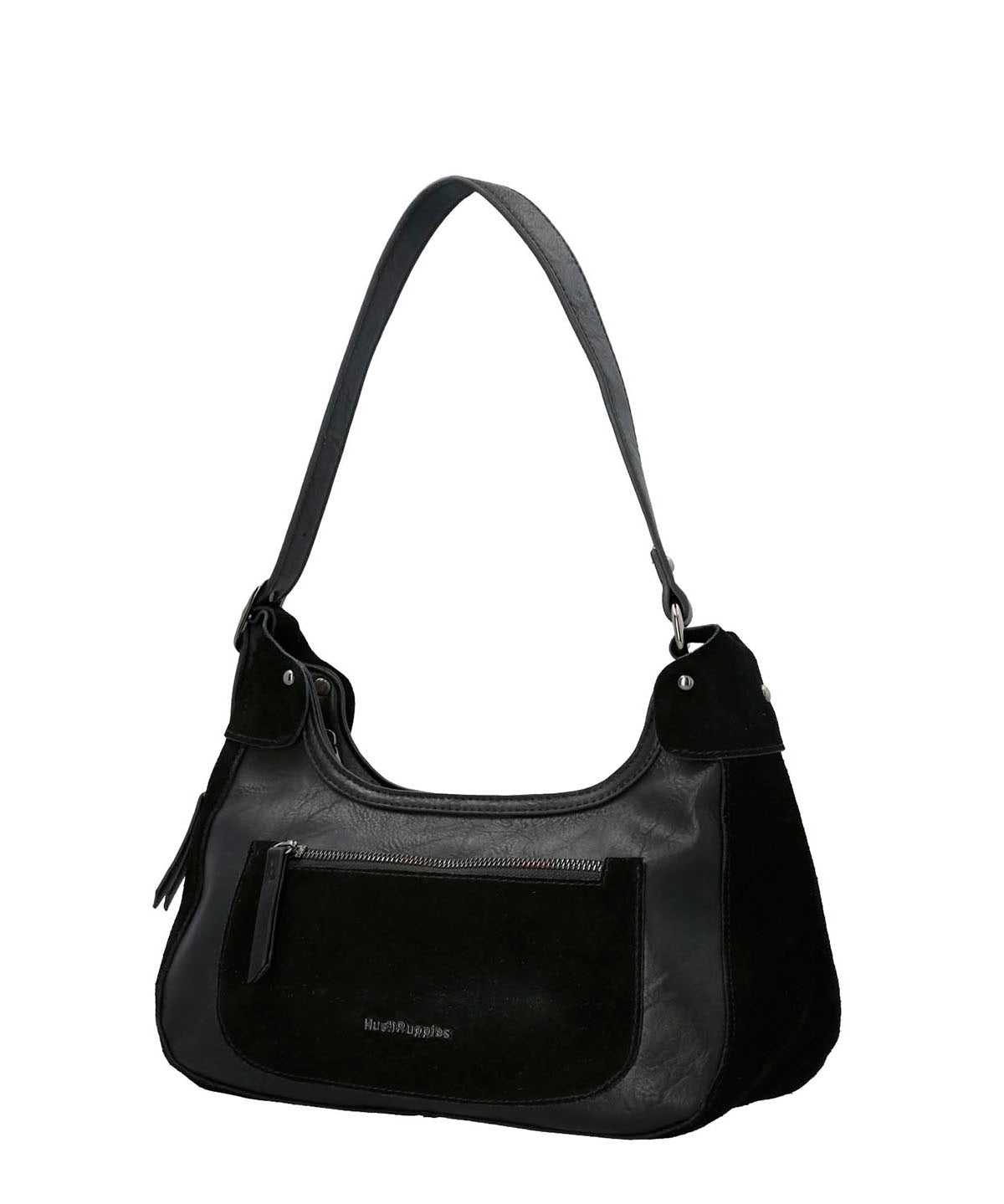 Cartera Ecocuero Mujer Lauren Hobo Negro Hush Puppies | Hush Puppies