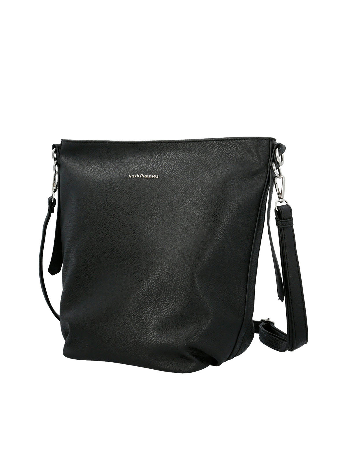 Cartera Ecocuero Mujer Cordy Hobo Negro Hush Puppies | Hush Puppies