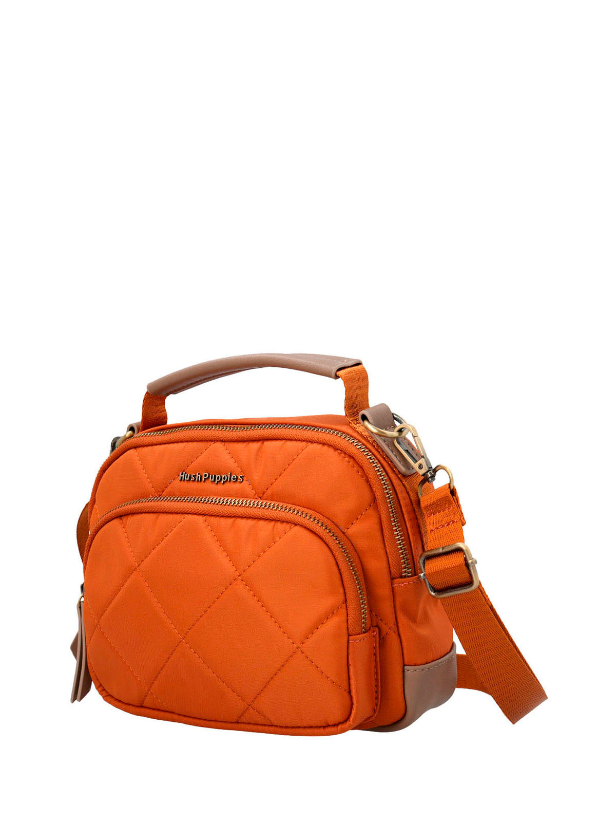 Cartera Poliester Reciclado Mujer Randy Cross Naranjo Hush Puppies | Hush Puppies