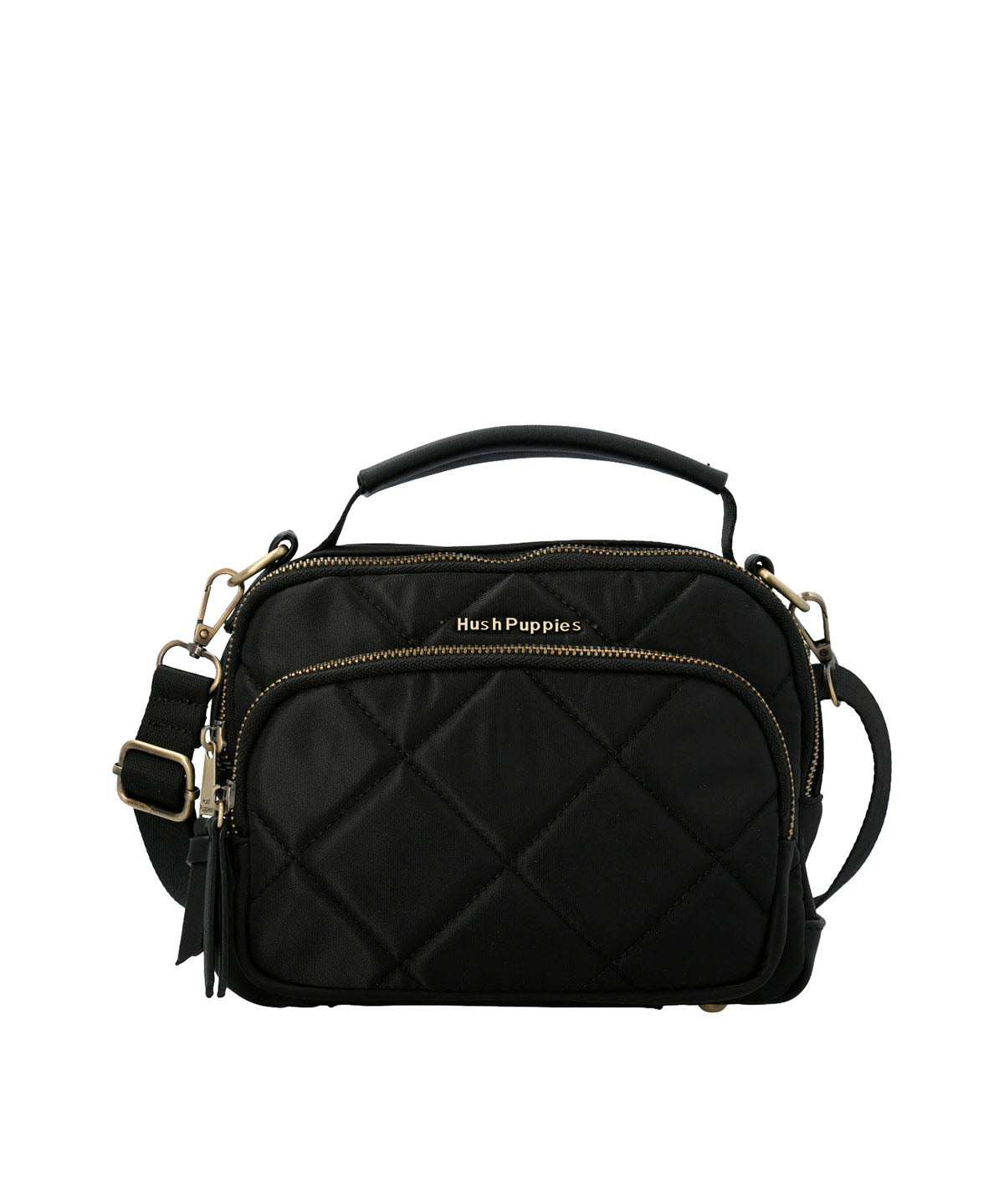 Cartera Poliester Reciclado Mujer Randy Cross Negro Hush Puppies | Hush Puppies