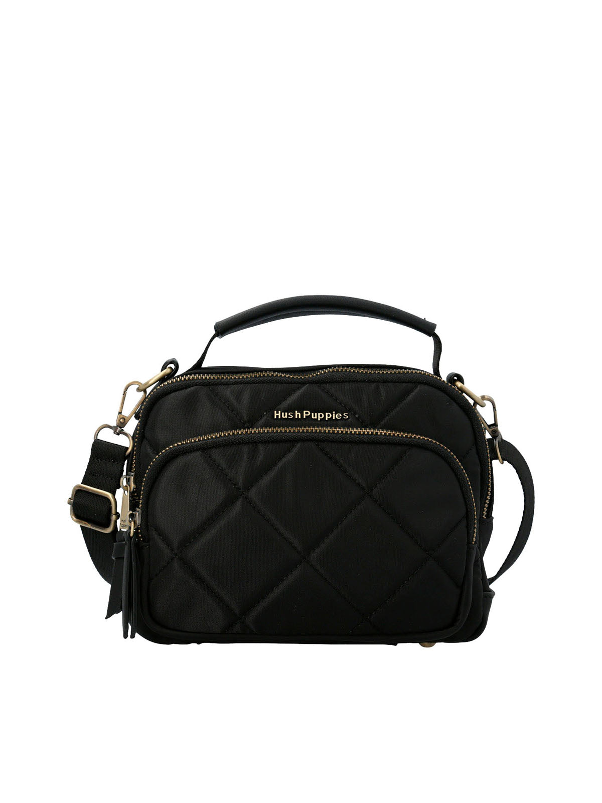 Cartera Poliester Reciclado Mujer Randy Cross Negro Hush Puppies | Hush Puppies