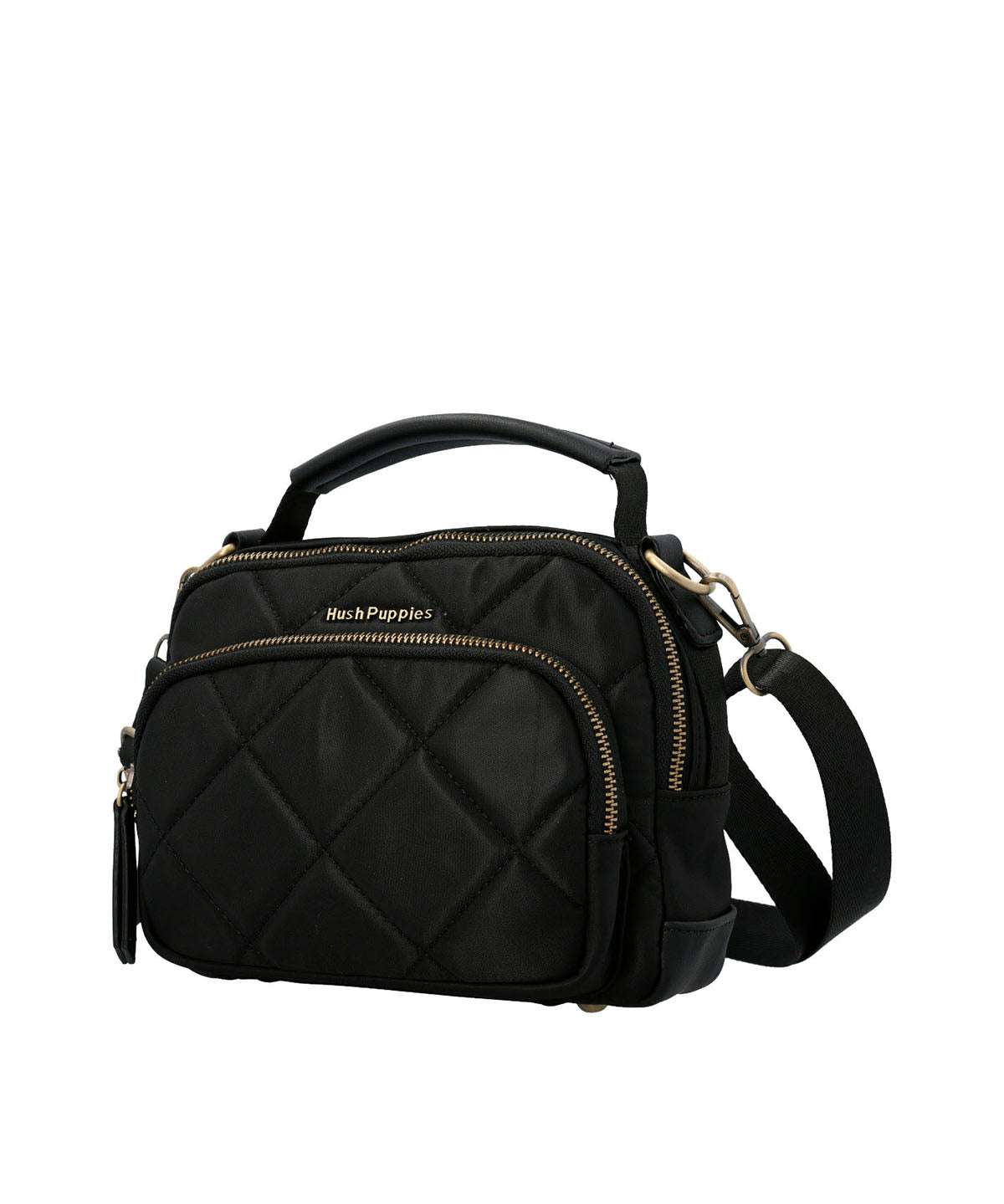 Cartera Poliester Reciclado Mujer Randy Cross Negro Hush Puppies | Hush Puppies