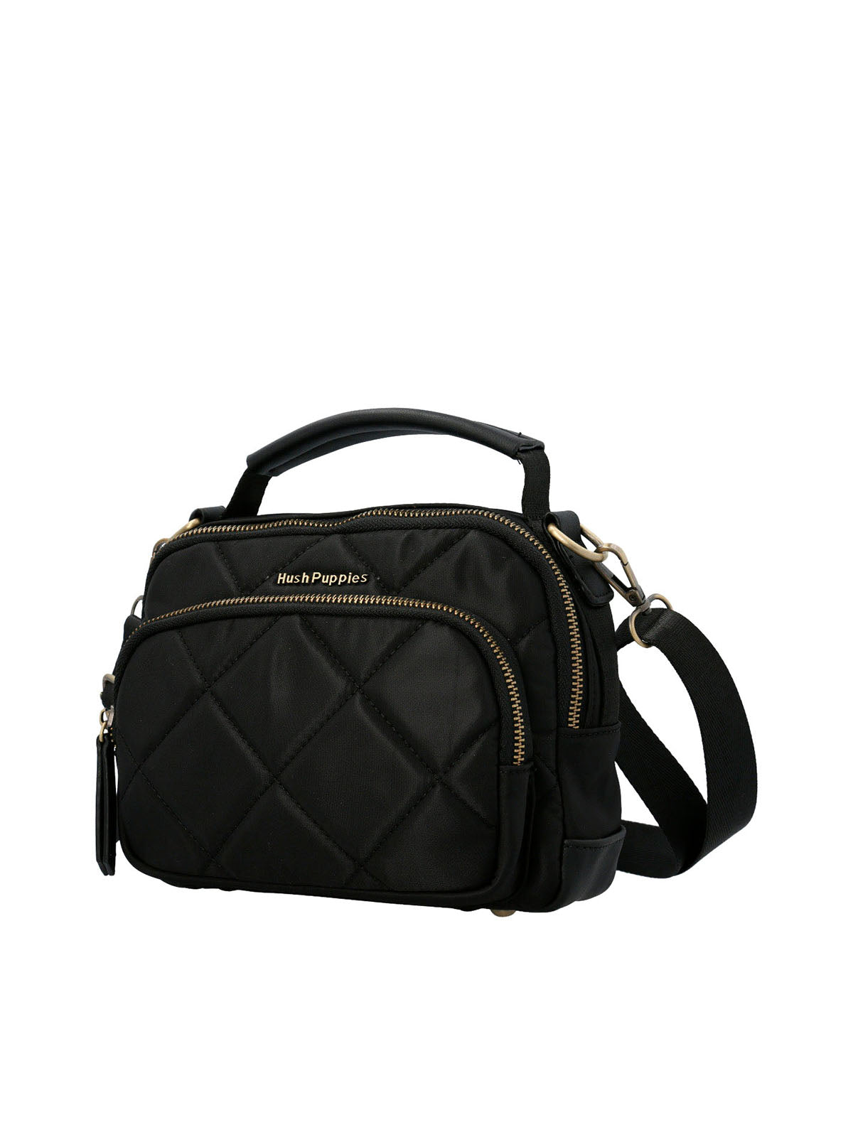 Cartera Poliester Reciclado Mujer Randy Cross Negro Hush Puppies | Hush Puppies