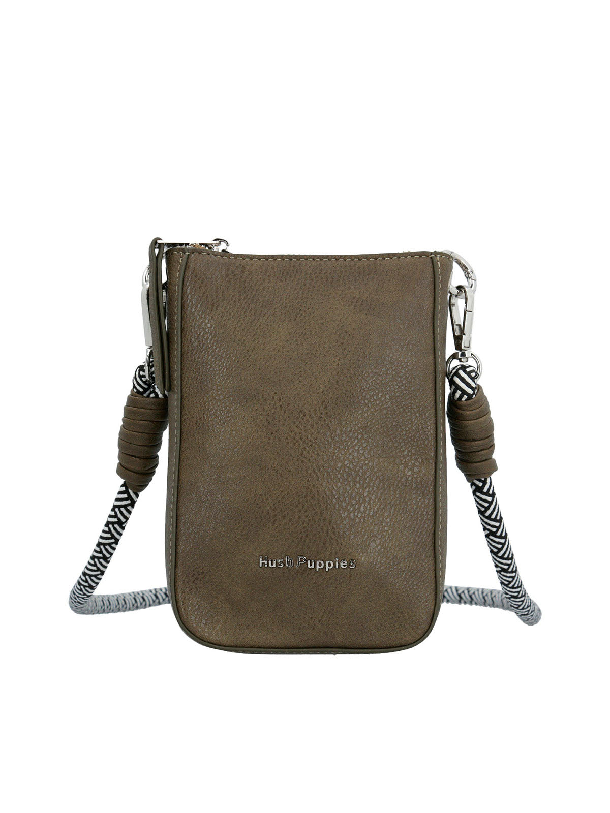Cartera Ecocuero Mujer Cordy Cross Verde Hush Puppies