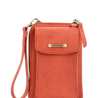 Cartera Ecocuero Mujer Doris Cross Naranjo Hush Puppies | Hush Puppies