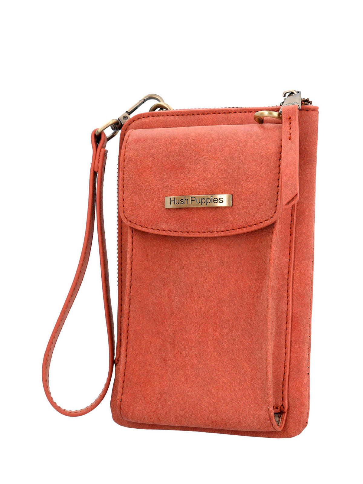 Cartera Ecocuero Mujer Doris Cross Naranjo Hush Puppies | Hush Puppies