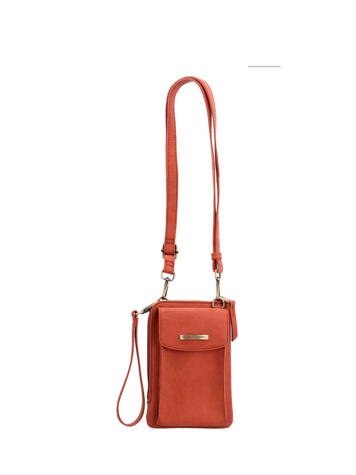 Cartera Ecocuero Mujer Doris Cross Naranjo Hush Puppies | Hush Puppies