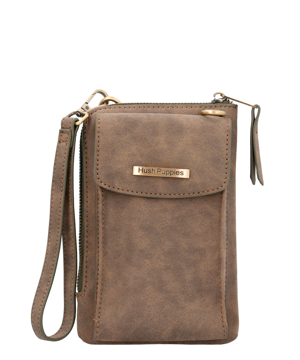 Cartera Ecocuero Mujer Doris Cross Café Hush Puppies | Hush Puppies