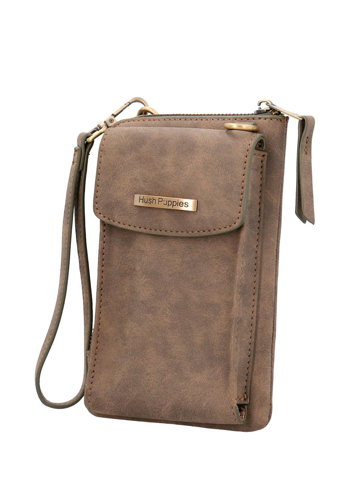 Cartera Ecocuero Mujer Doris Cross Café Hush Puppies | Hush Puppies