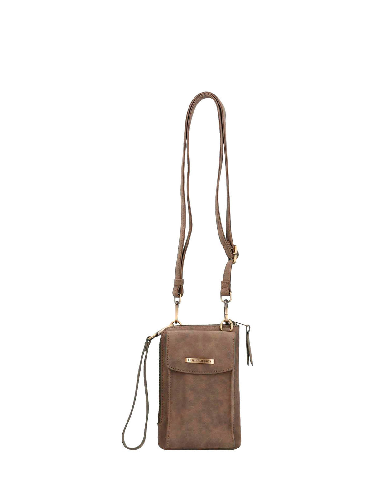 Cartera Ecocuero Mujer Doris Cross Café Hush Puppies | Hush Puppies