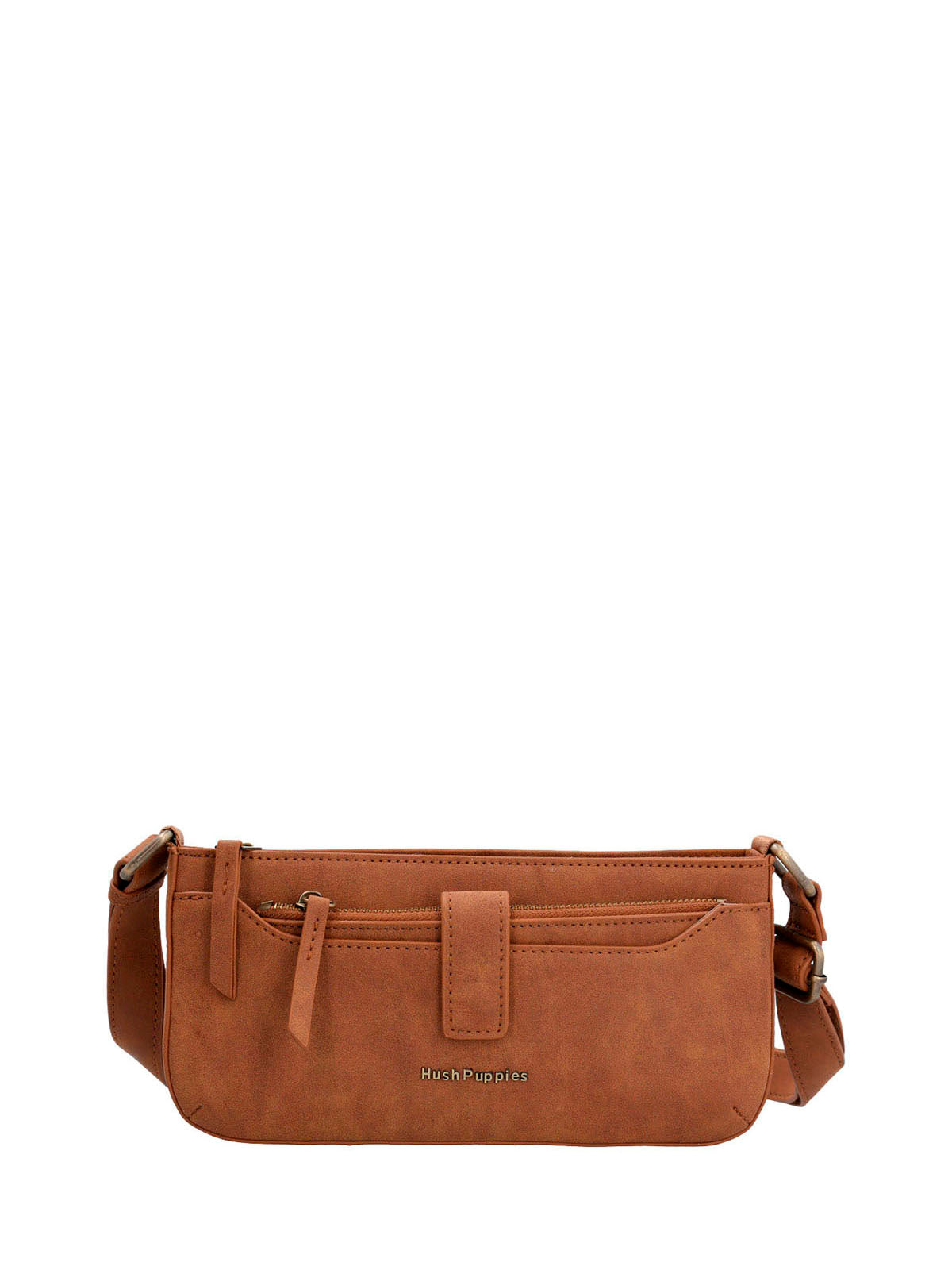 Cartera Ecocuero Mujer Drina Cross Café Hush Puppies