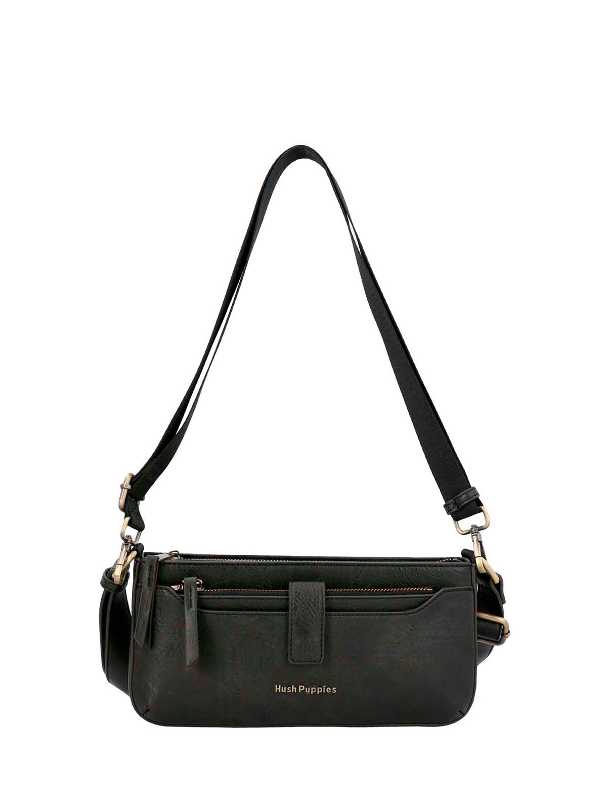 Cartera Ecocuero Mujer Drina Cross Negro Hush Puppies | Hush Puppies