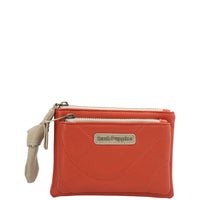 Billetera Ecocuero Mujer Quilt Zip Wallet Naranjo Hush Puppies | Hush Puppies