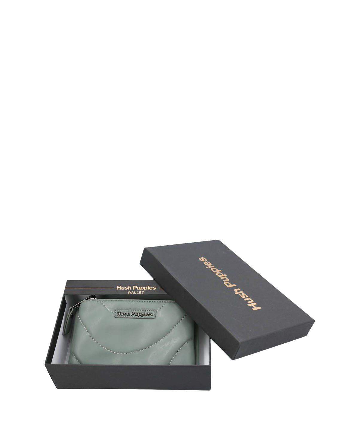 Billetera Ecocuero Mujer Quilt Zip Wallet Verde Hush Puppies | Hush Puppies