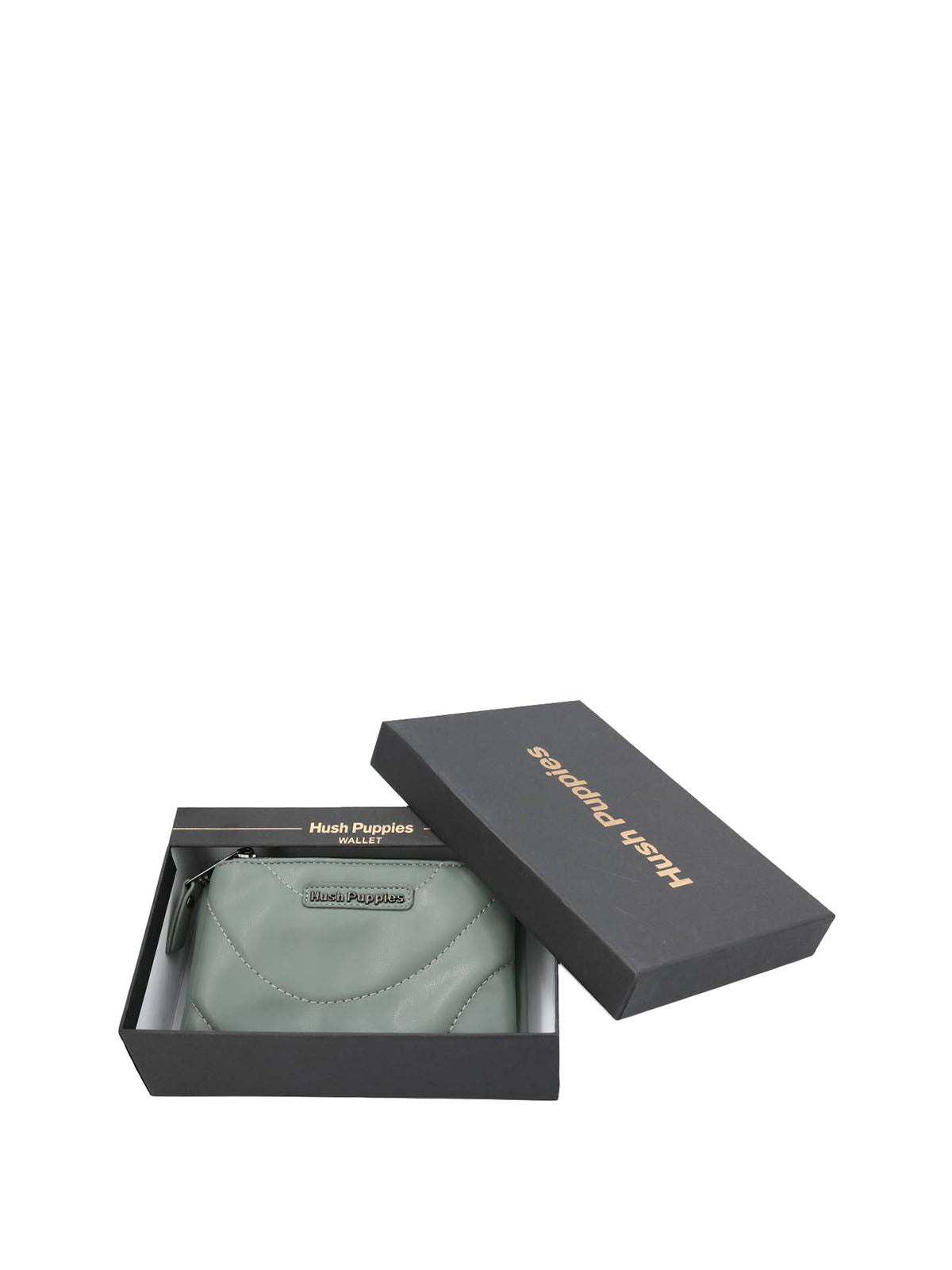 Billetera Ecocuero Mujer Quilt Zip Wallet Verde Hush Puppies | Hush Puppies