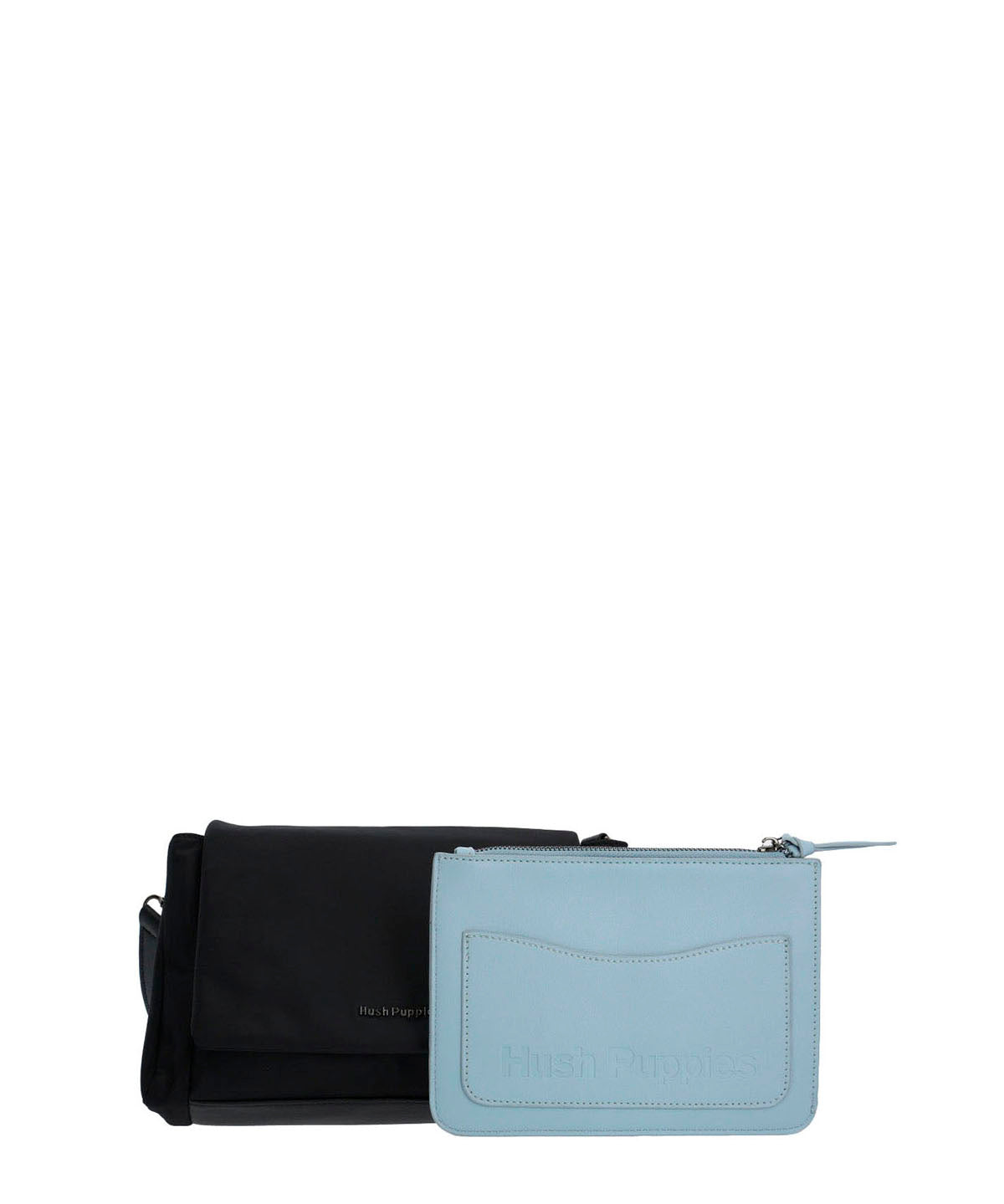 Cartera Poliéster Reciclado Mujer Rehman Cross Negro Hush Puppies