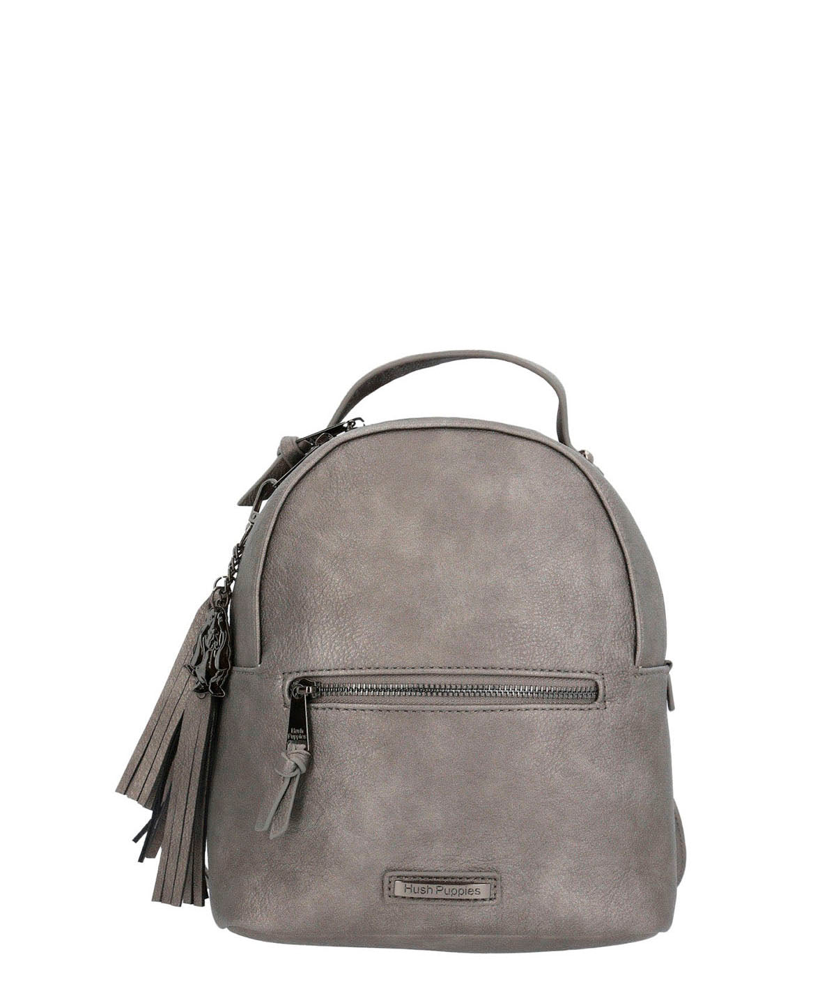 Mochila Ecocuero Mujer Metal Back Metalizado Hush Puppies