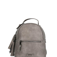 Mochila Ecocuero Mujer Metal Back Metalizado Hush Puppies