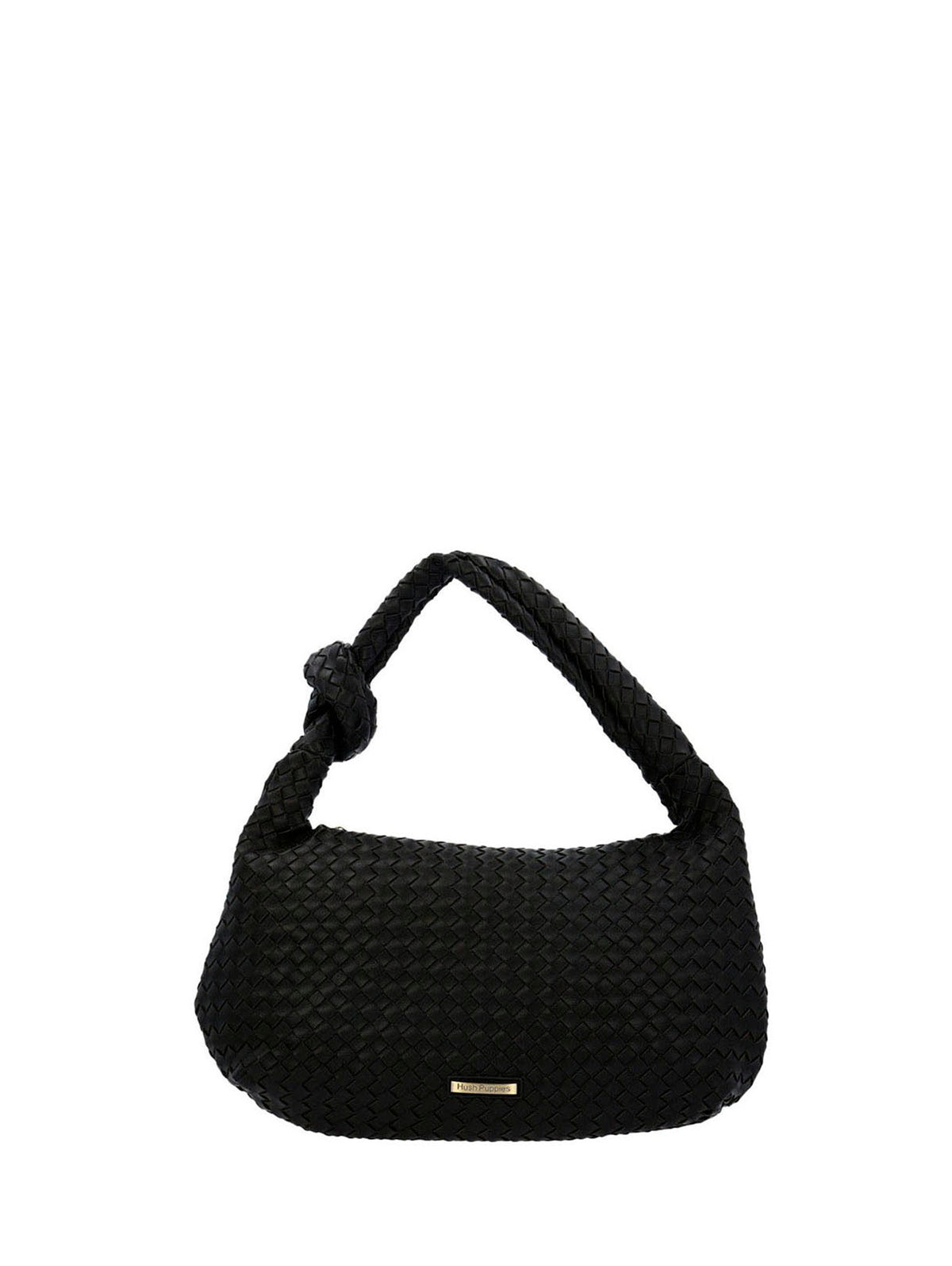 Cartera Ecocuero Mujer Brann Hobo Negro Hush Puppies