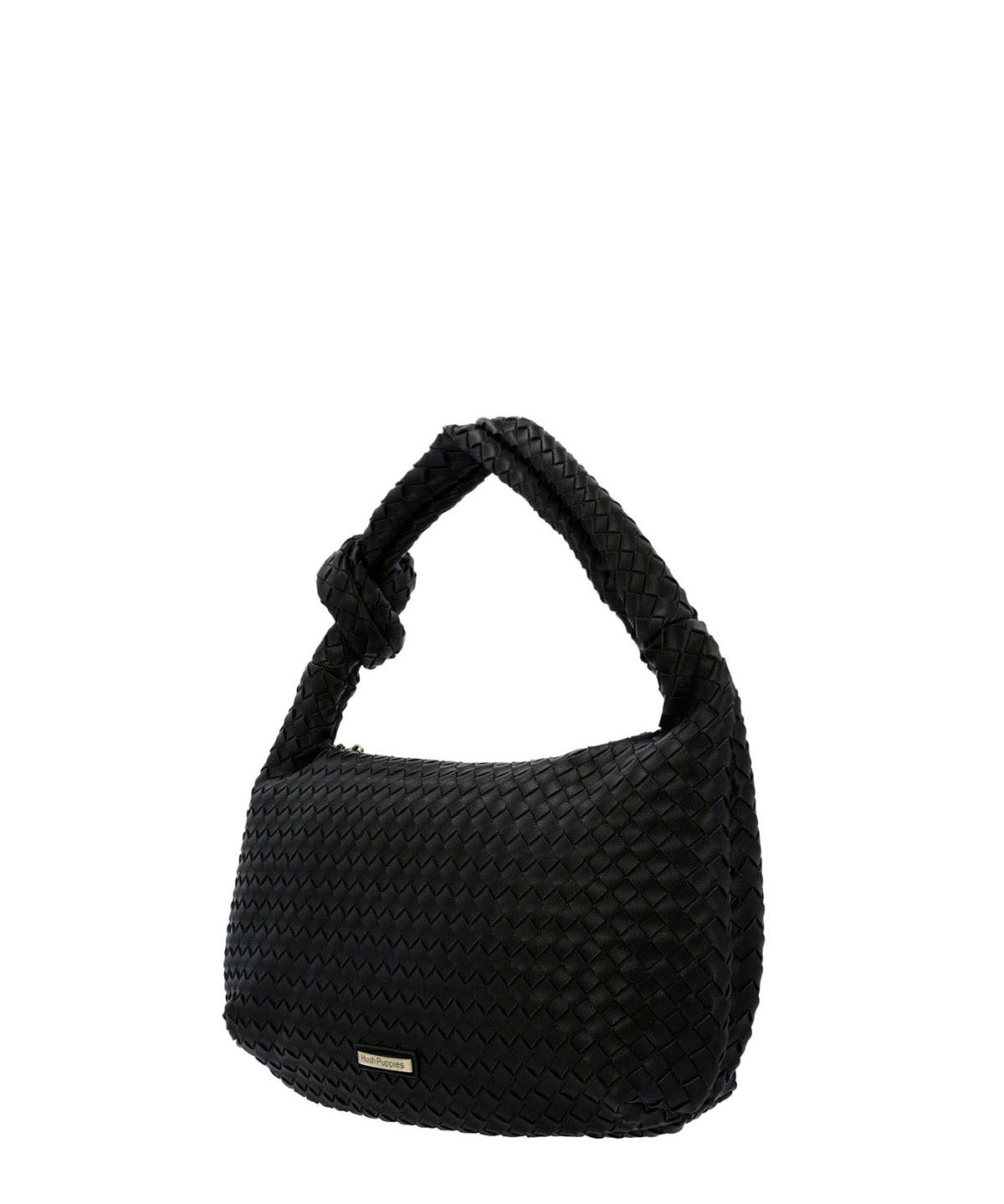 Cartera Ecocuero Mujer Brann Hobo Negro Hush Puppies