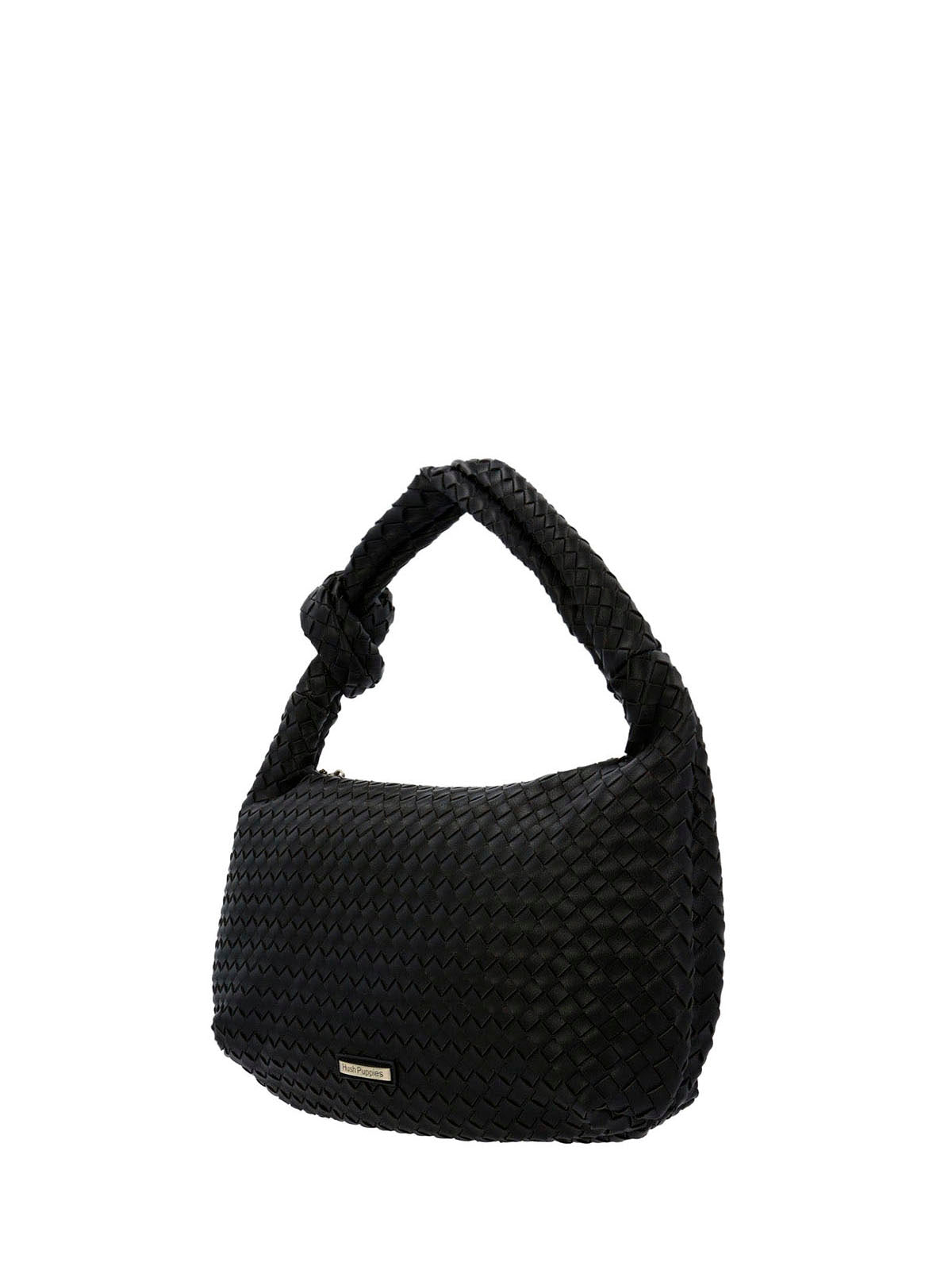 Cartera Ecocuero Mujer Brann Hobo Negro Hush Puppies