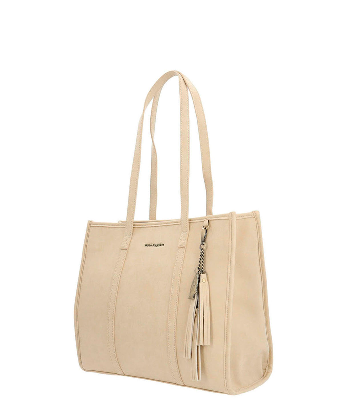 Cartera Ecocuero Mujer Dann Tote Beige/Crudo Hush Puppies