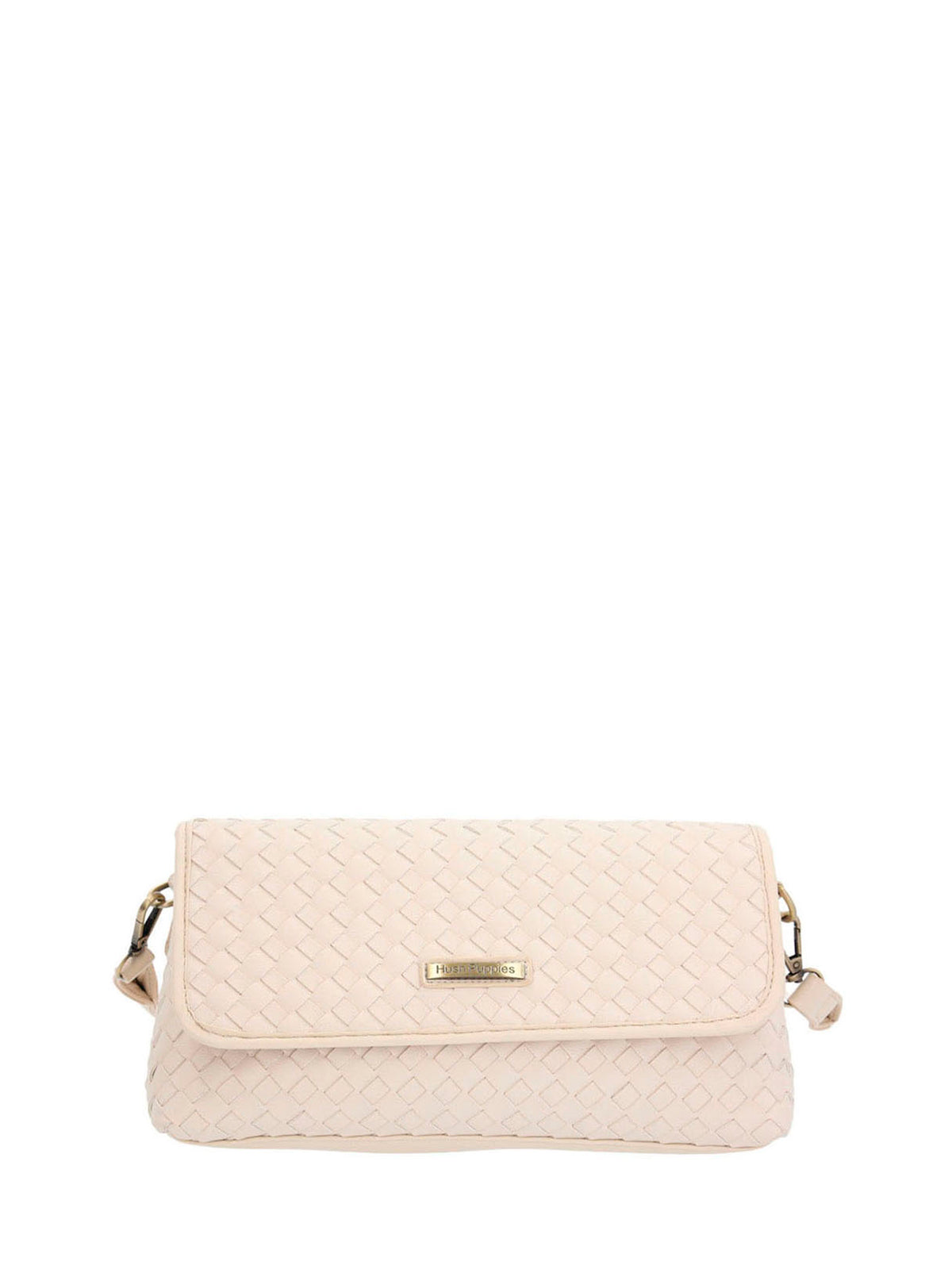 Cartera Ecocuero Mujer Brass Bag Blanco Hush Puppies