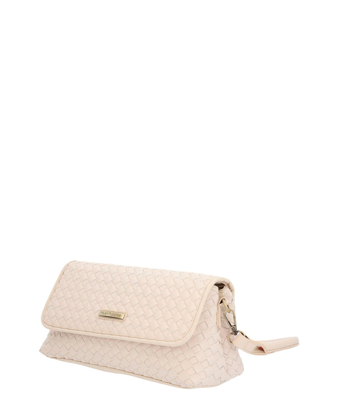 Cartera Ecocuero Mujer Brass Bag Blanco Hush Puppies