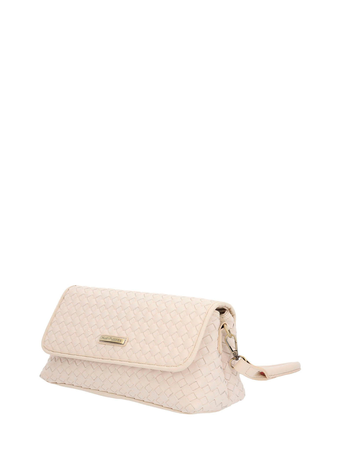 Cartera Ecocuero Mujer Brass Bag Blanco Hush Puppies