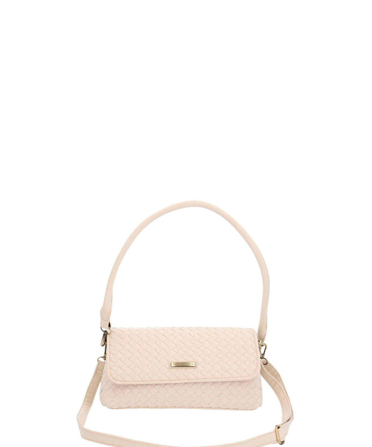 Cartera Ecocuero Mujer Brass Bag Blanco Hush Puppies