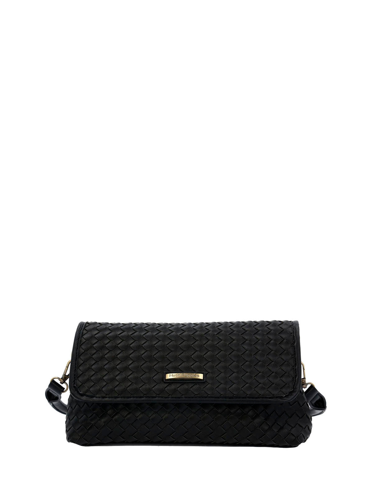 Cartera Ecocuero Mujer Brass Bag Negro Hush Puppies