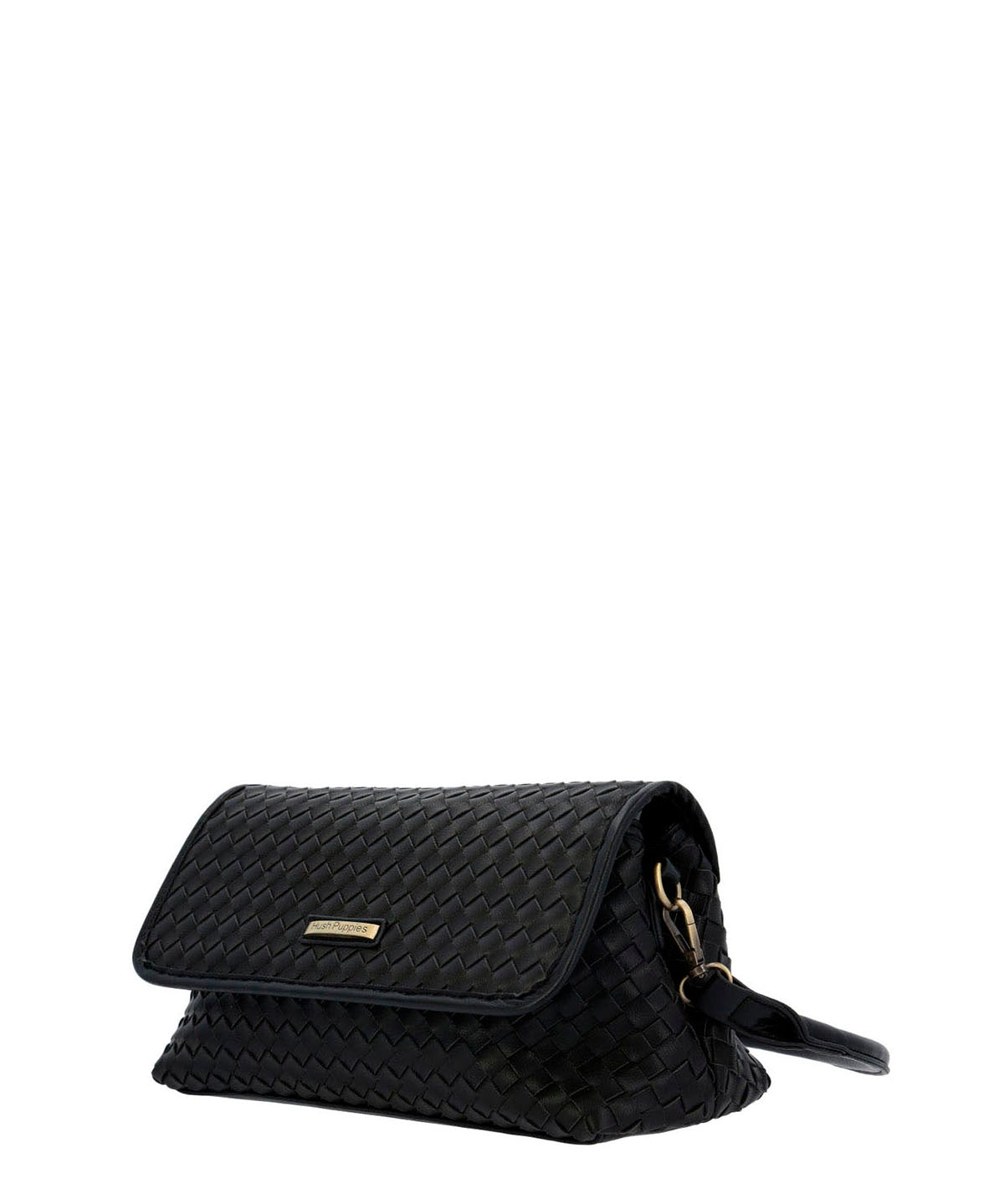 Cartera Ecocuero Mujer Brass Bag Negro Hush Puppies