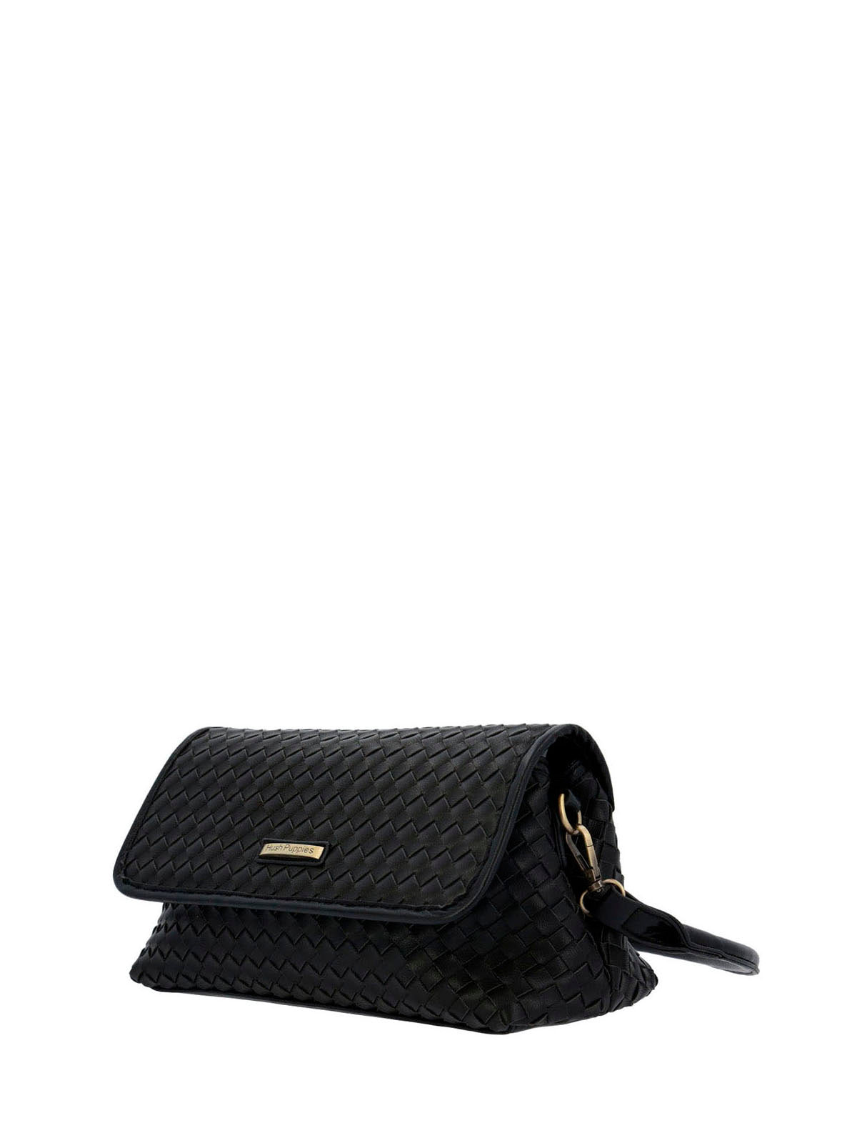 Cartera Ecocuero Mujer Brass Bag Negro Hush Puppies