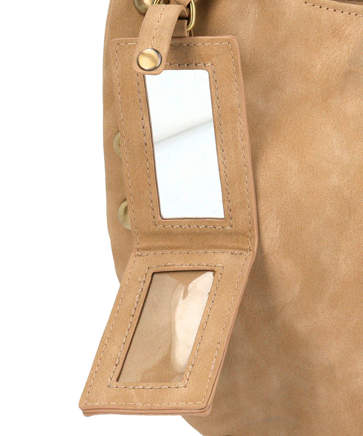 Cartera Ecocuero Mujer Taffy Hobo Café Hush Puppies