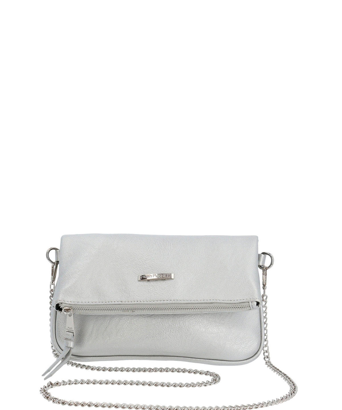Cartera Ecocuero Mujer Metal Cross Metalizado Hush Puppies