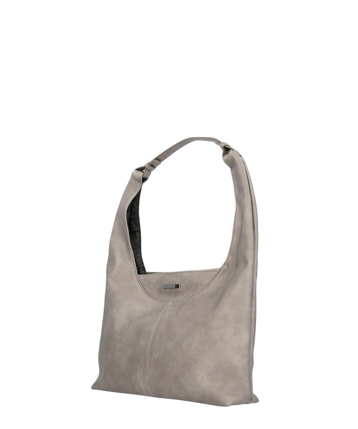 Cartera Ecocuero Mujer Metal Hobo Metalizado Hush Puppies