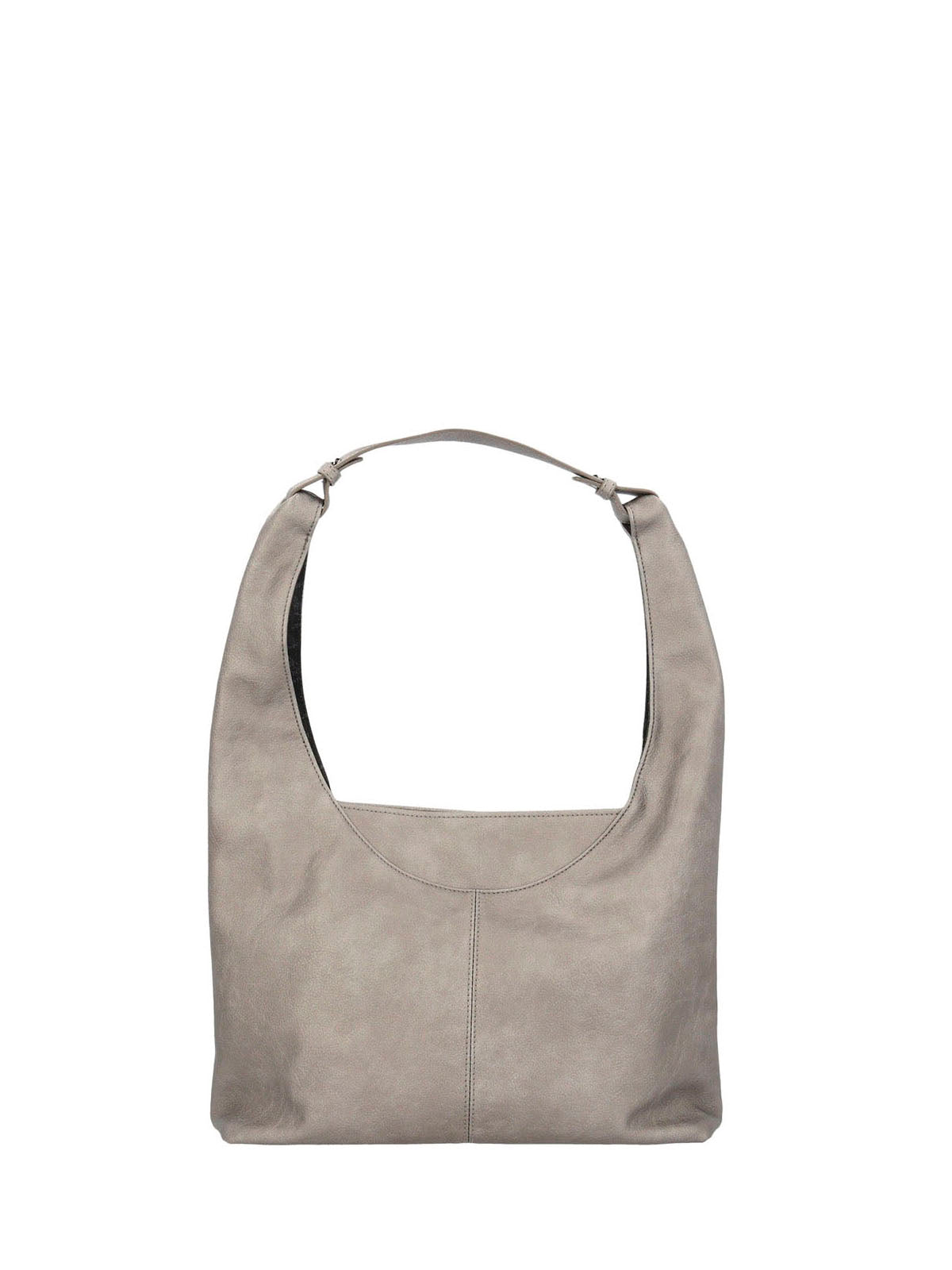 Cartera Ecocuero Mujer Metal Hobo Metalizado Hush Puppies