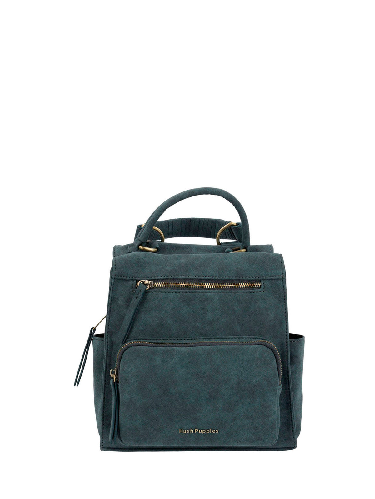 Cartera Mochila Ecocuero Mujer Dated  Backbag Azul Hush Puppies