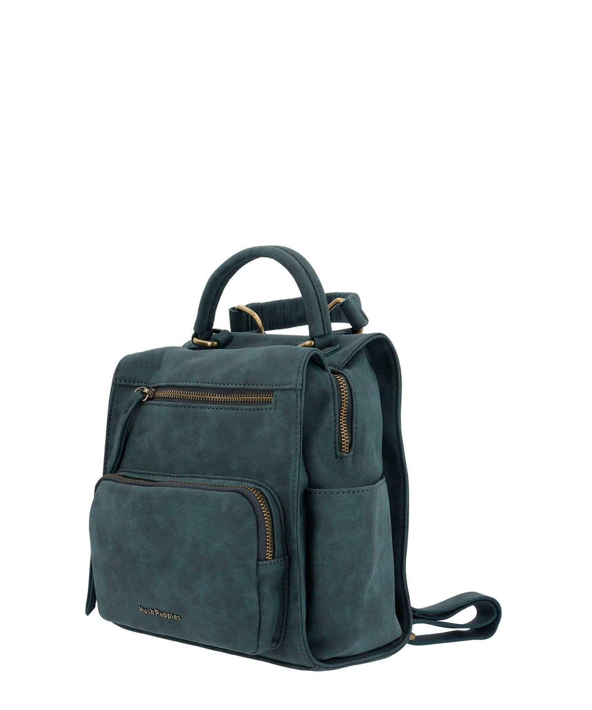 Cartera Mochila Ecocuero Mujer Dated  Backbag Azul Hush Puppies