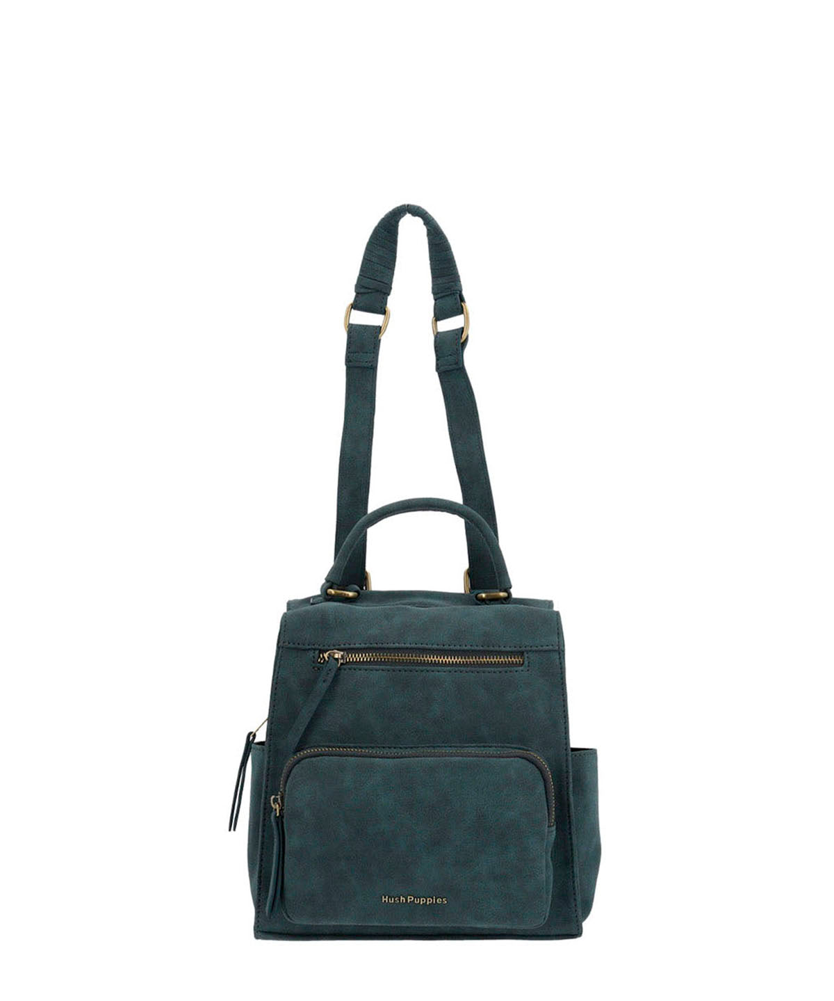 Cartera Mochila Ecocuero Mujer Dated  Backbag Azul Hush Puppies
