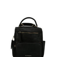 Cartera Mochila Ecocuero Mujer Dated  Backbag Negro Hush Puppies