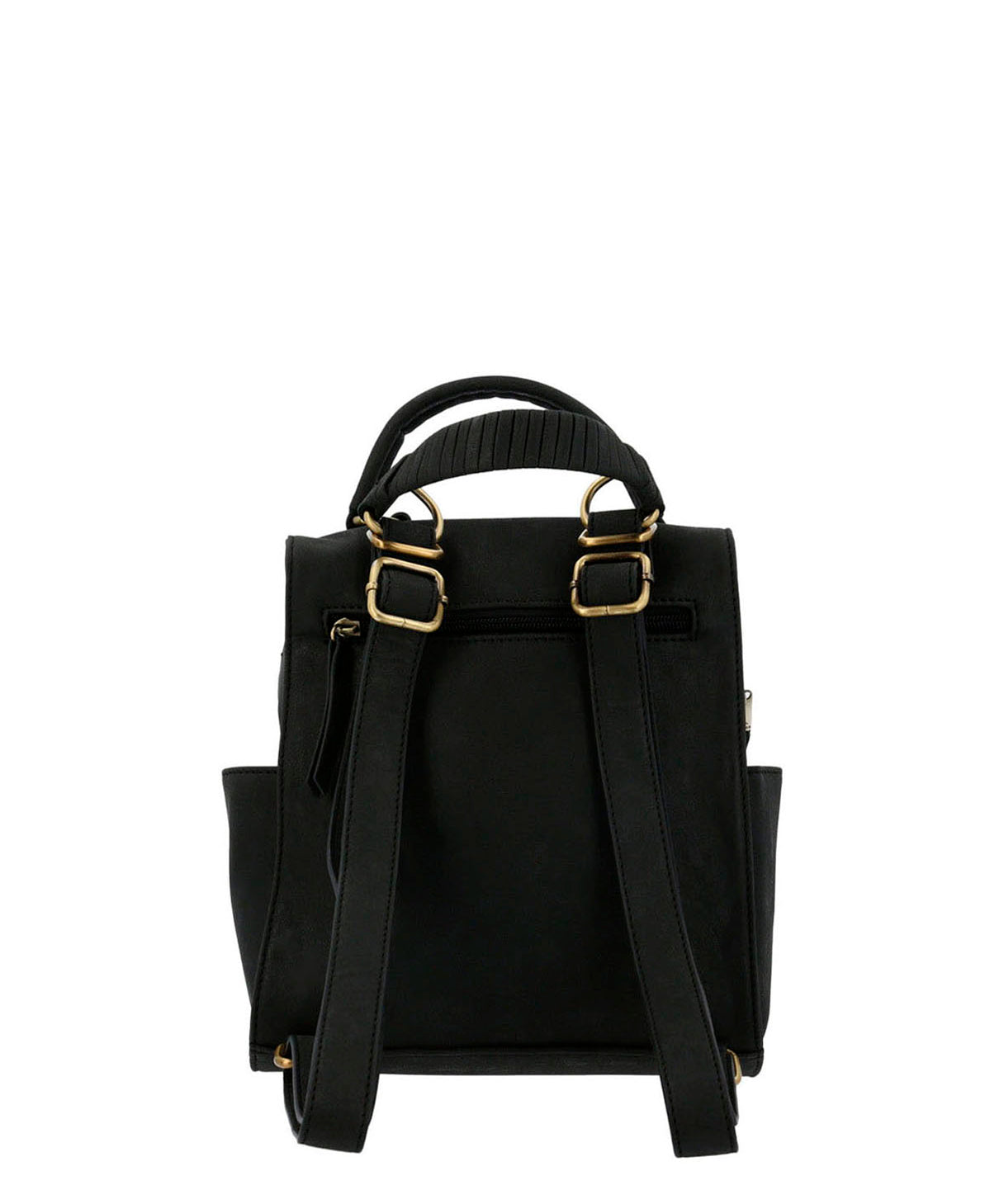 Cartera Mochila Ecocuero Mujer Dated  Backbag Negro Hush Puppies