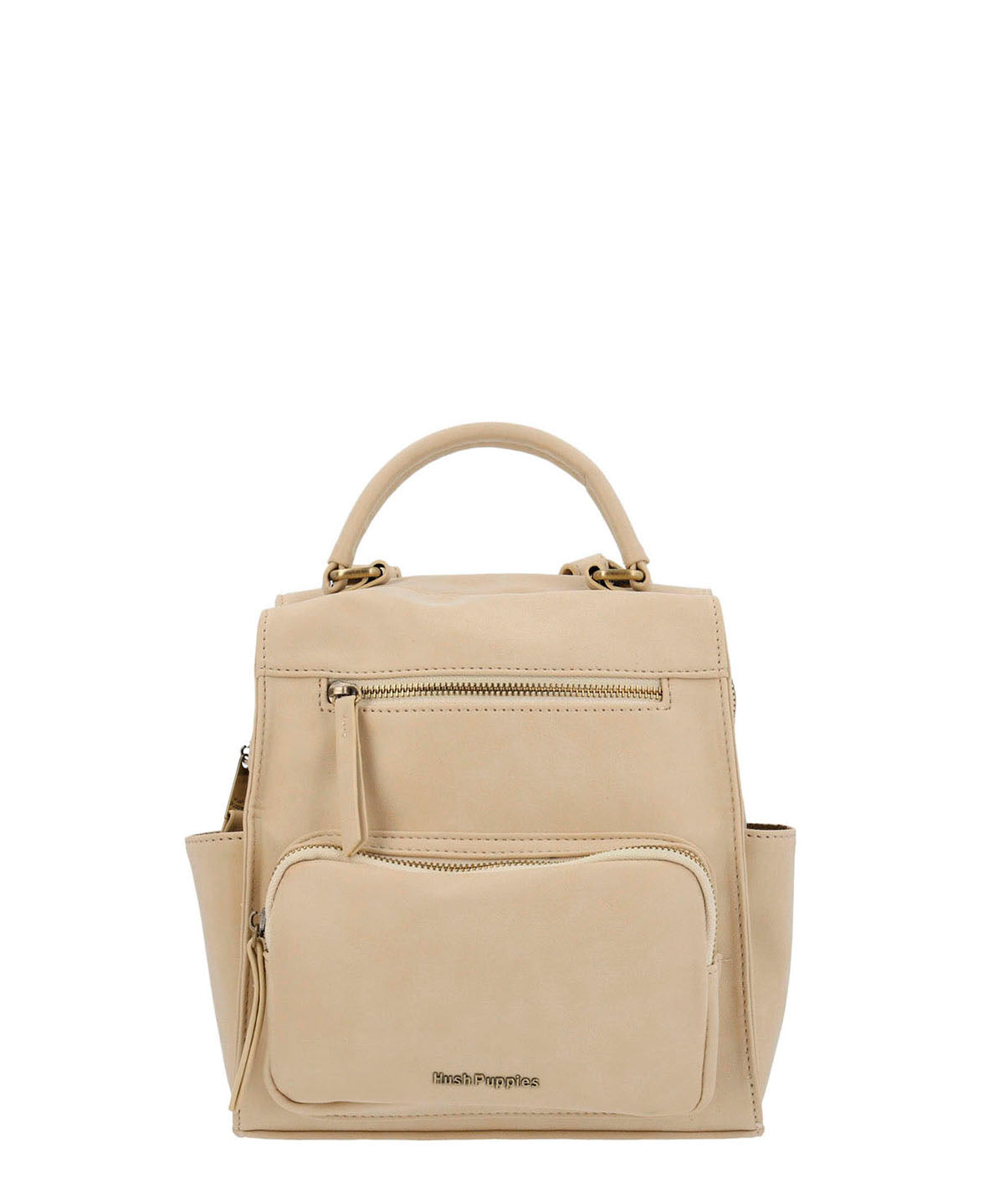 Cartera Mochila Ecocuero Mujer Dated  Backbag Beige/Crudo Hush Puppies