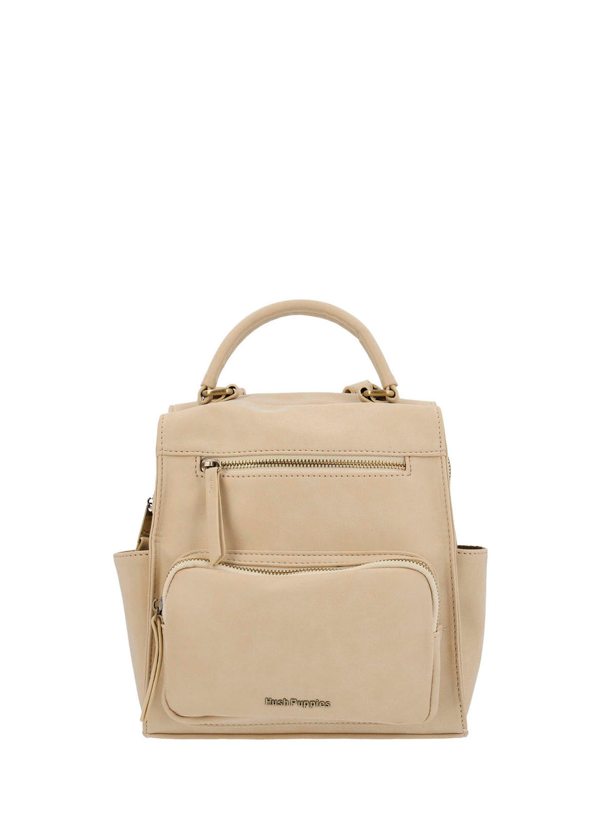 Cartera Mochila Ecocuero Mujer Dated  Backbag Beige/Crudo Hush Puppies