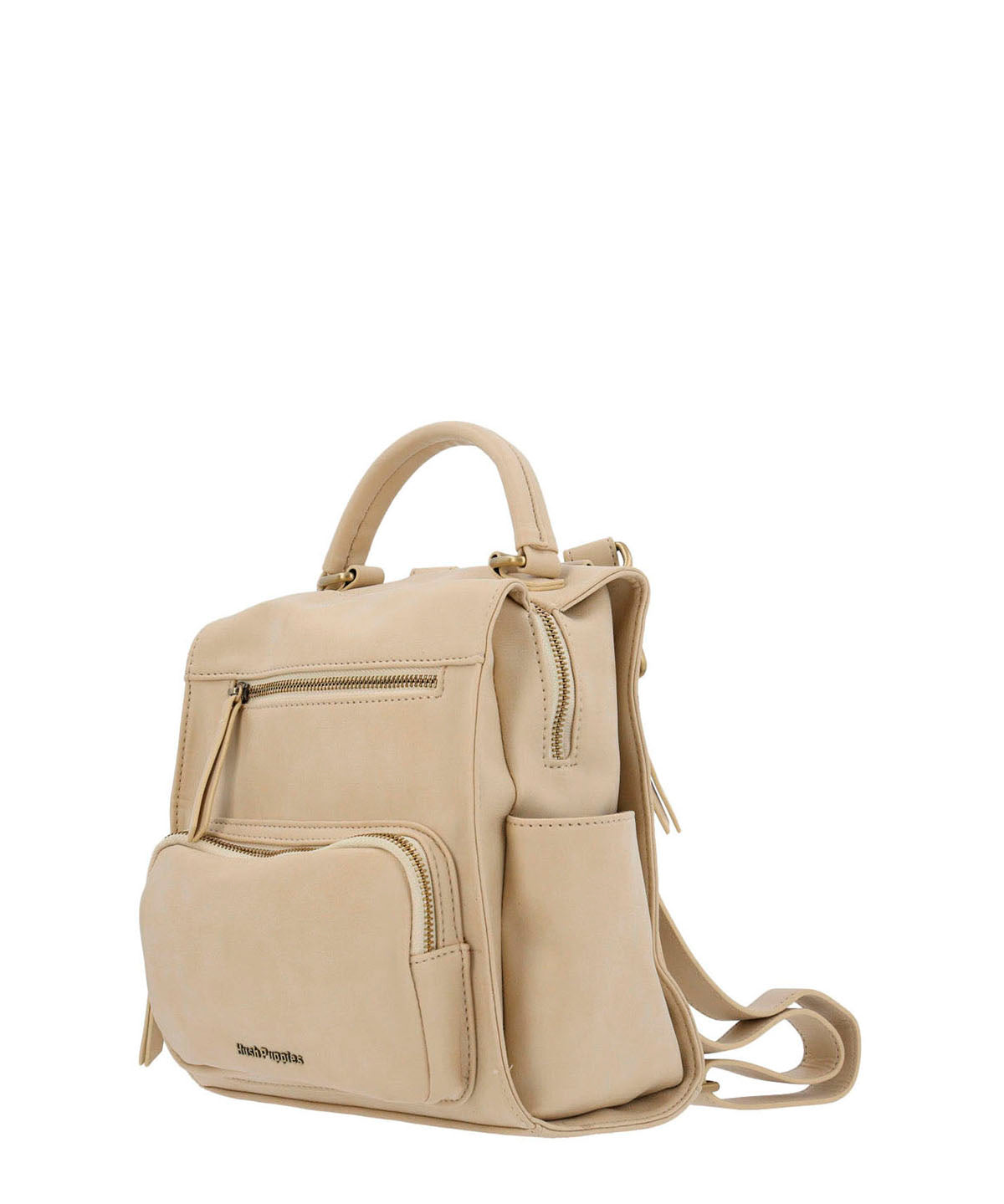 Cartera Mochila Ecocuero Mujer Dated  Backbag Beige/Crudo Hush Puppies