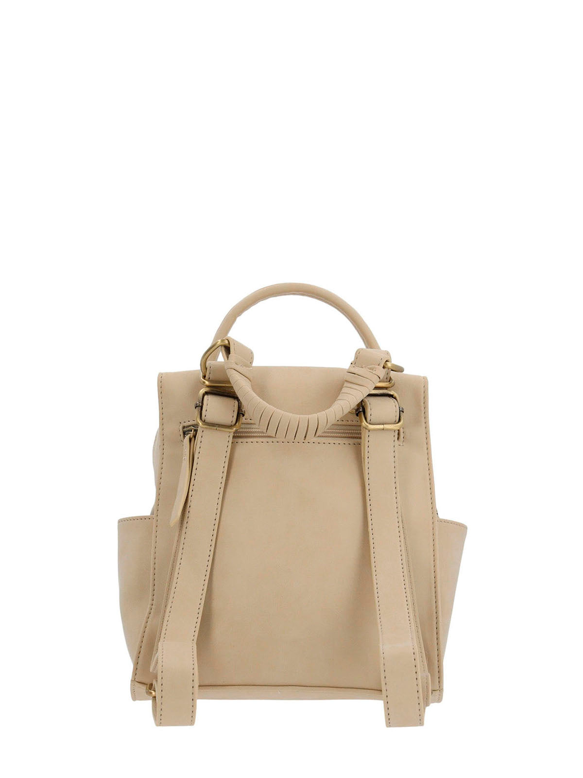Cartera Mochila Ecocuero Mujer Dated  Backbag Beige/Crudo Hush Puppies