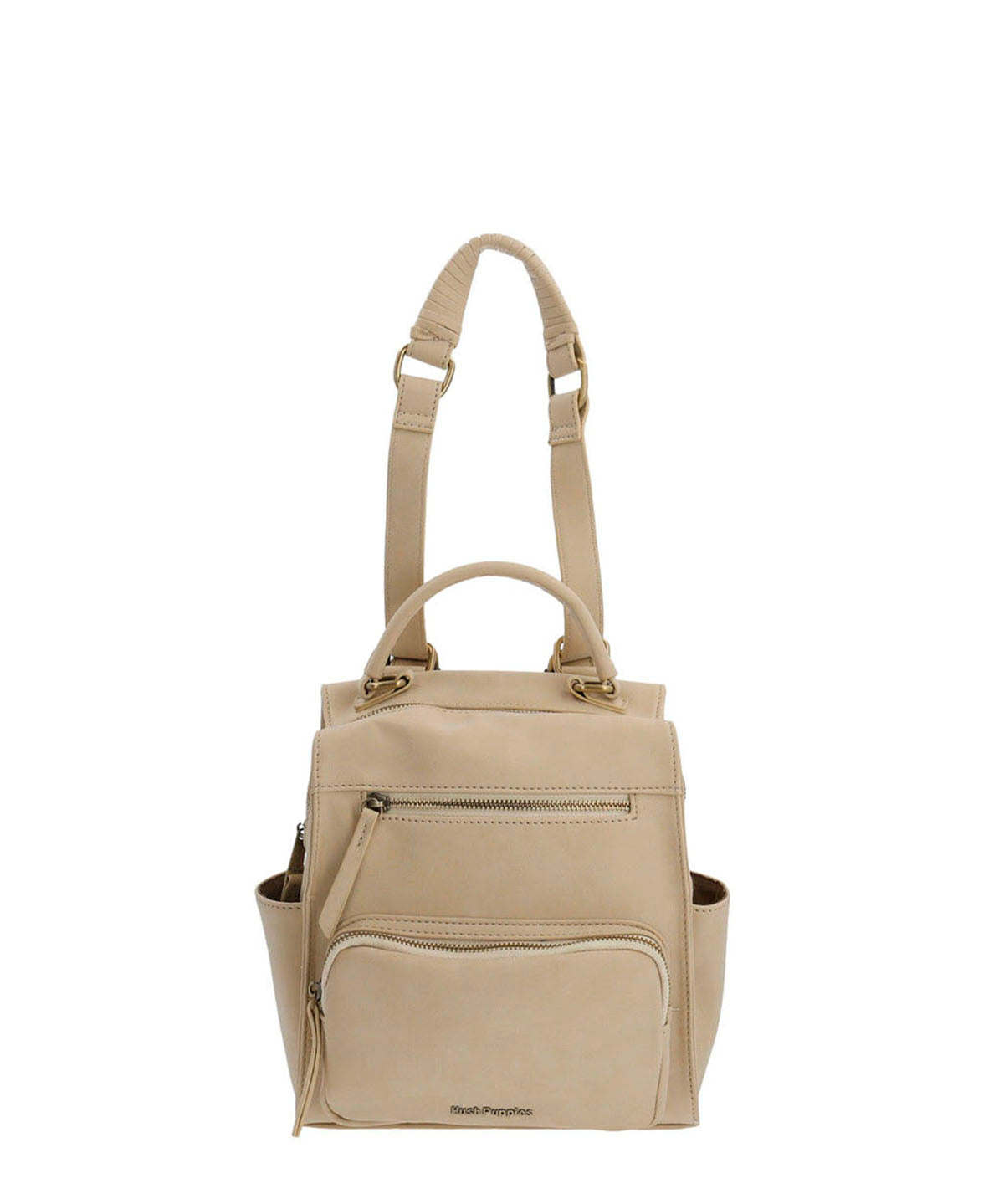 Cartera Mochila Ecocuero Mujer Dated  Backbag Beige/Crudo Hush Puppies