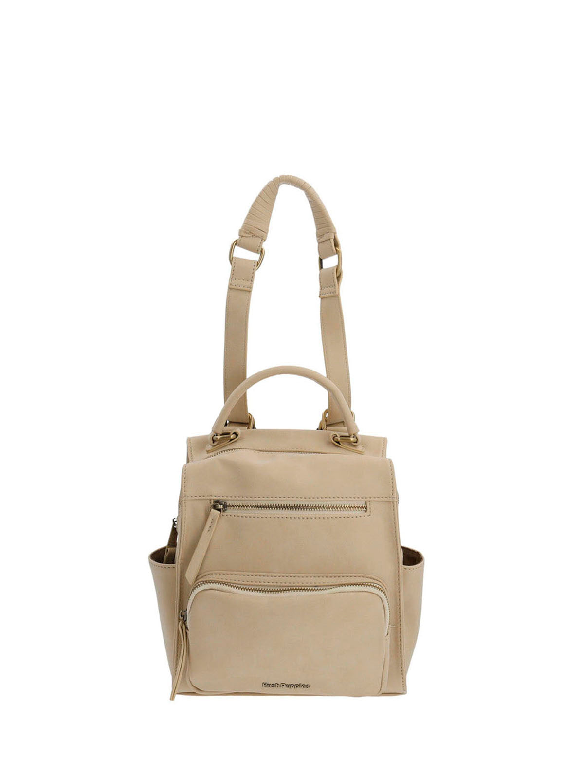 Cartera Mochila Ecocuero Mujer Dated  Backbag Beige/Crudo Hush Puppies